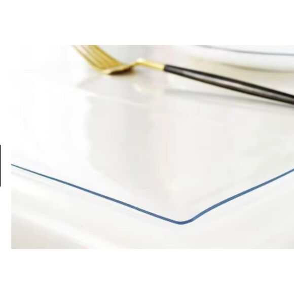 Deep Dream 2mm Thick 45 Inch Clear Round Table Protector- Cove Protector - Picture 3 of 5